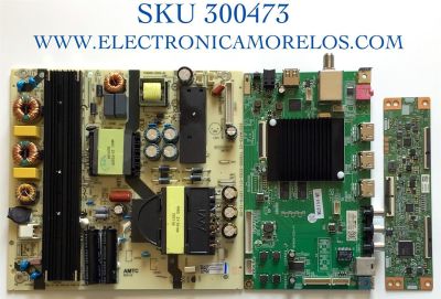 KIT DE TARJETAS PARA ONN·ROKU TV 4K·UHD·HDR / MAIN MS16010-ZC01-01 / 515C16010M08 / 2E01413C0 / T-CON TACDKA010 / B002F4300 / M003KW00R / FUENTE TV6505-ZC02-02 / E021M455-C2 / E021M455-A2 / E021M455 / PANEL JR645R3HA7L / MODELOS 100012587 (65 PULGADAS)